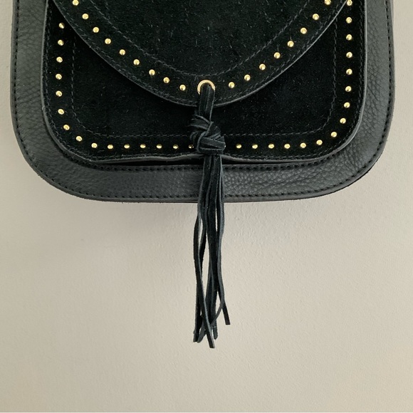 Vince Camuto Artera Saddle Leather/Suede Shoulder Bag. Like new. - Picture 9 of 13